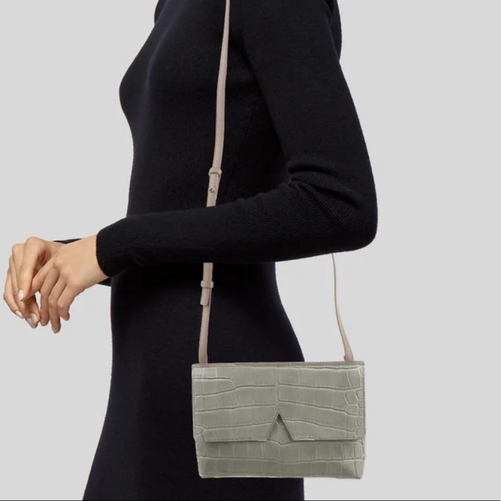 Vince grey croc crossbody